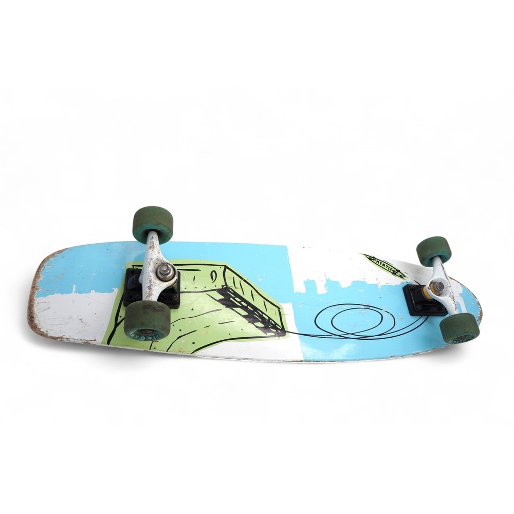 Vtg Myrtle Stuff Russ Pope Skateboard Rare 58mm Complete Rare Longboard‎ Artist